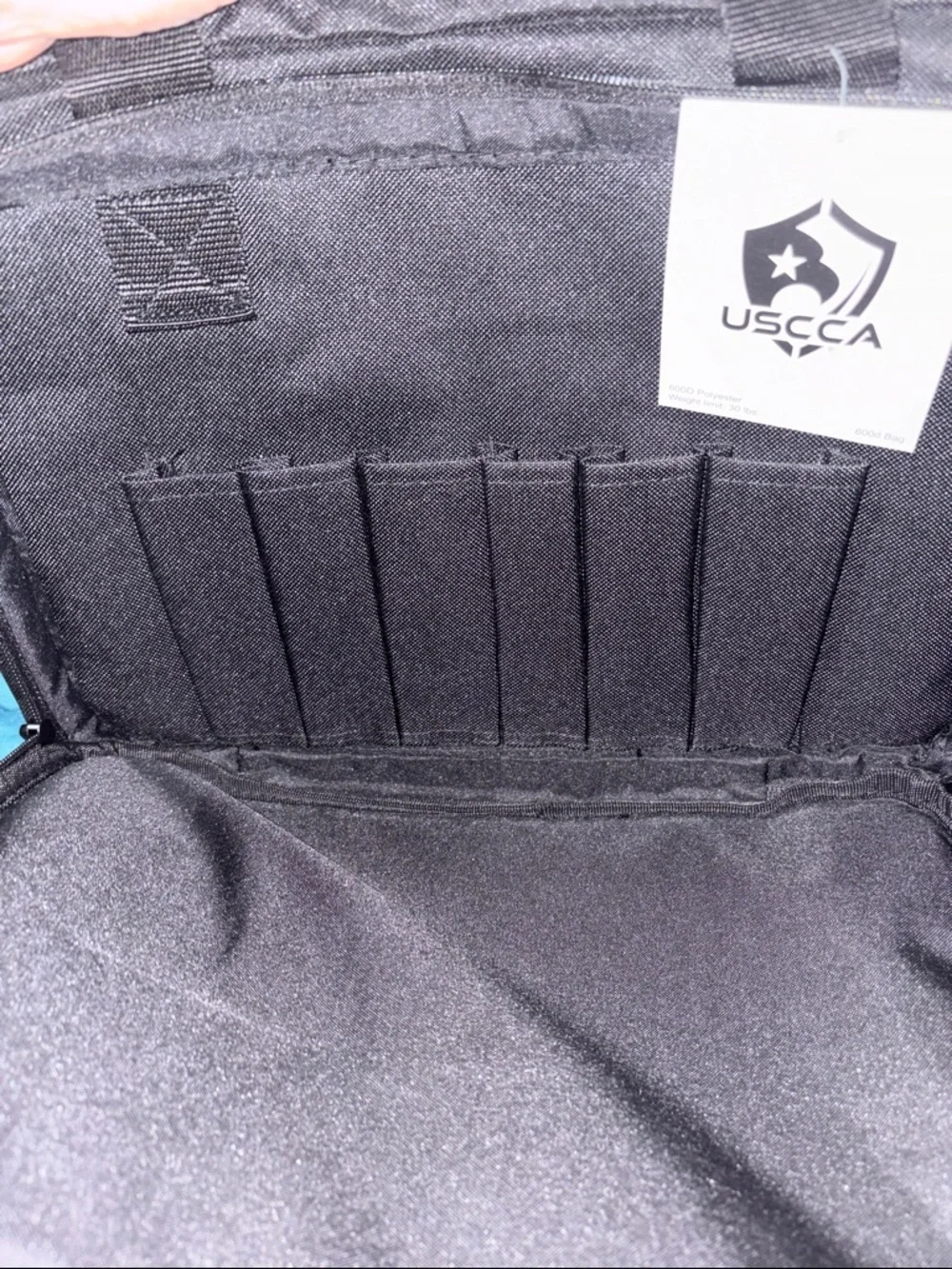 Black Men's Messenger Bag with Padded Shoulder Strap
